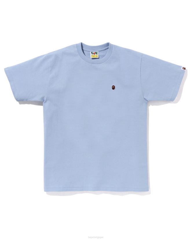 tête un point tee A Bathing Ape Hommes ZHX6N432 bleu clair