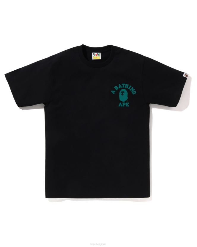tee-shirt speed racer college ats A Bathing Ape Hommes ZHX6N4256 noir