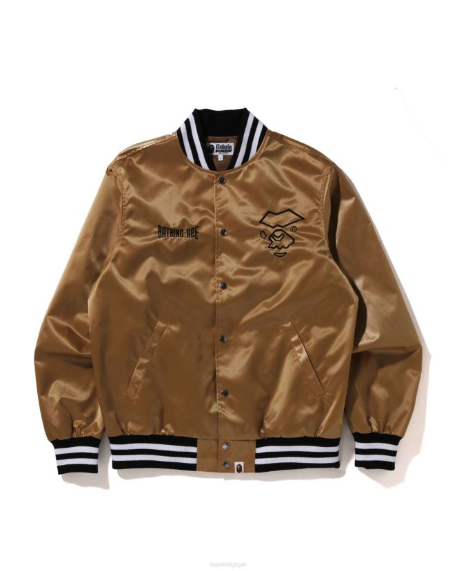 veste universitaire en nylon A Bathing Ape Hommes ZHX6N4181 or