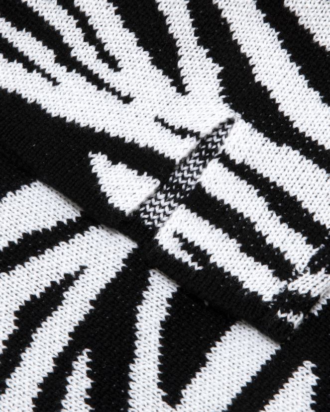 jupe en maille à motif zébré A Bathing Ape femmes ZHX6N41038 noir