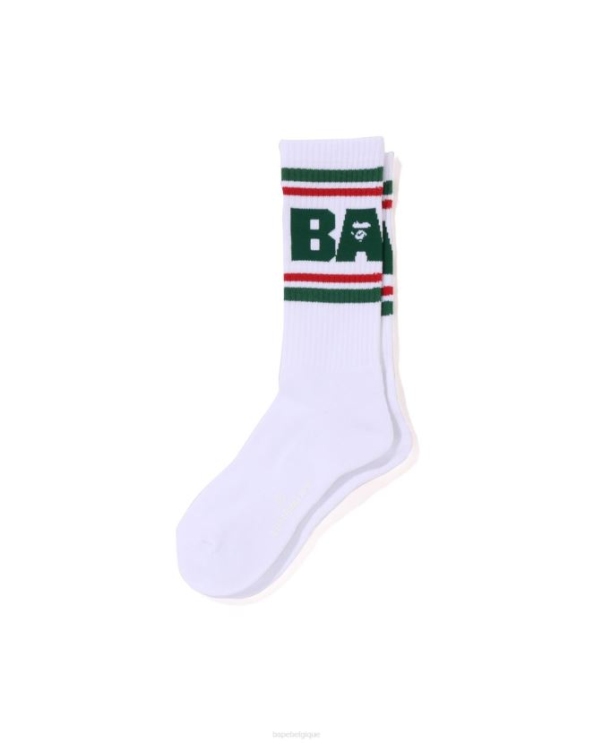 ligne chaussettes A Bathing Ape Hommes ZHX6N4438 vert clair