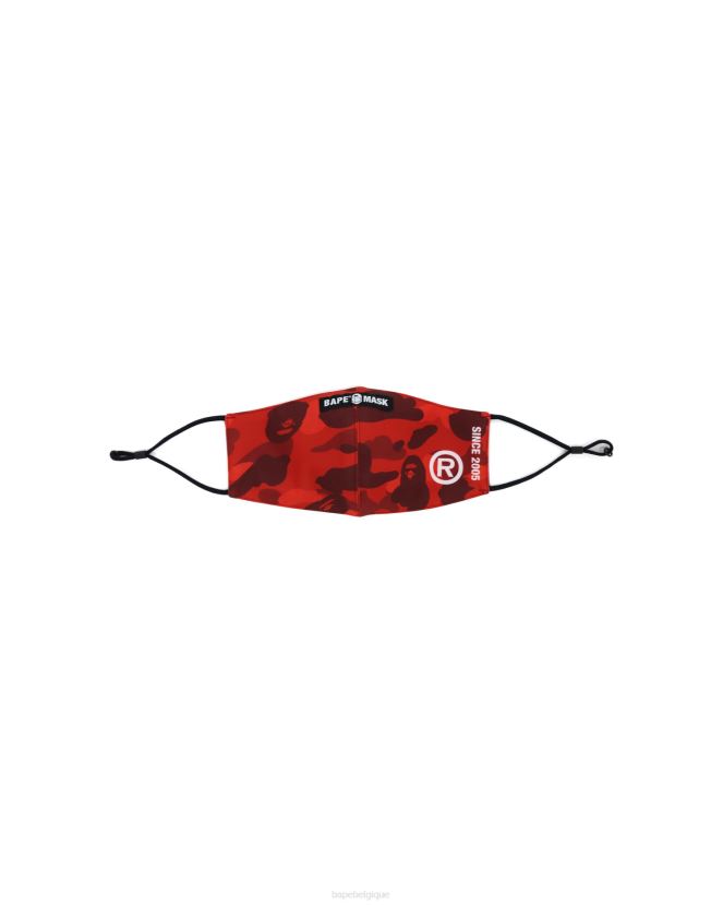 masque de camouflage de couleur A Bathing Ape Hommes ZHX6N4649 rouge vif