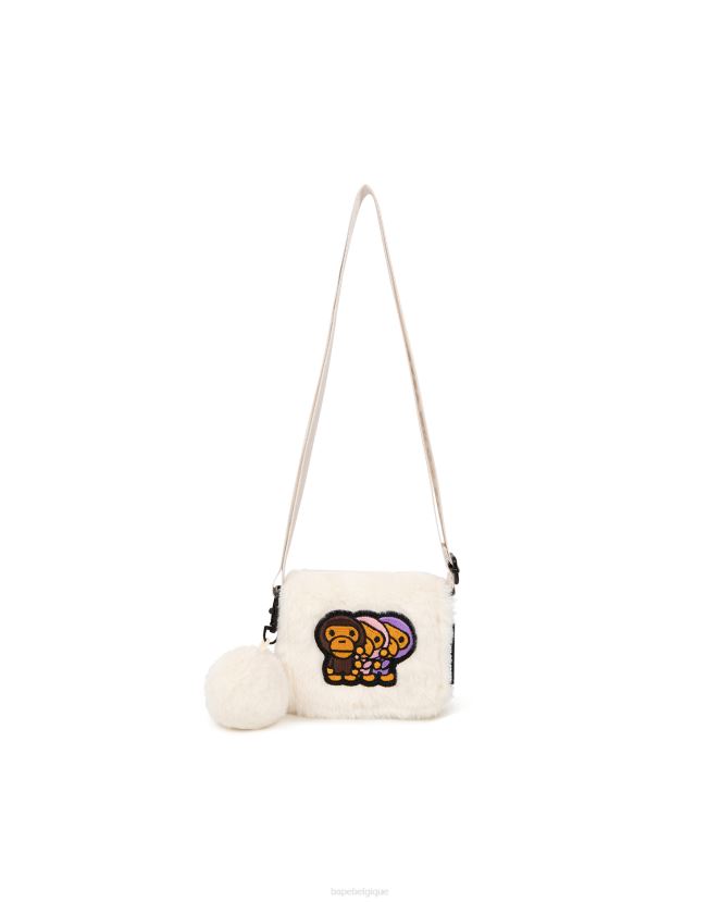 mini sac à bandoulière A Bathing Ape femmes ZHX6N41130 blanc