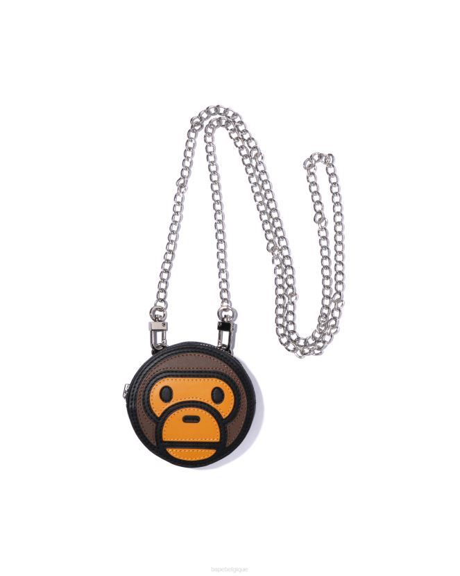 mini sac à bandoulière milo pour bébé A Bathing Ape femmes ZHX6N41067 noir