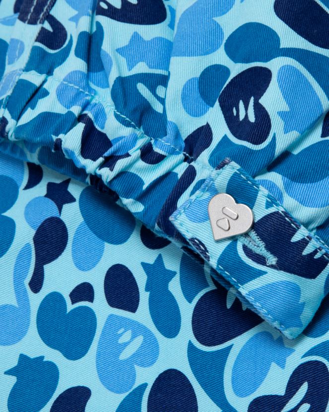 pantalon cargo imprimé A Bathing Ape femmes ZHX6N4949 bleu clair