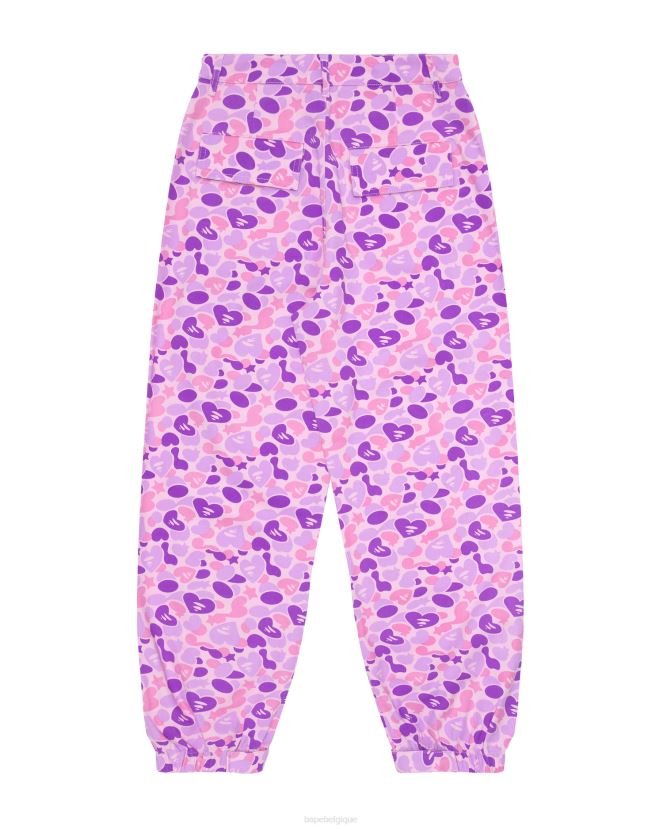pantalon cargo imprimé A Bathing Ape femmes ZHX6N4950 violet