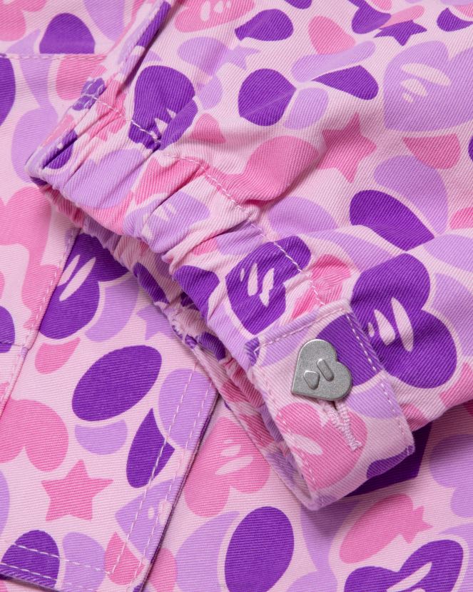 pantalon cargo imprimé A Bathing Ape femmes ZHX6N4950 violet
