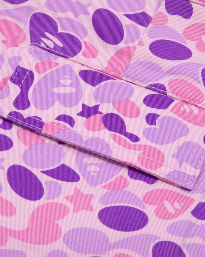 pantalon cargo imprimé A Bathing Ape femmes ZHX6N4950 violet