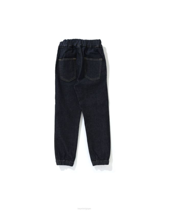 pantalon de jogging en denim de requin A Bathing Ape enfants ZHX6N41794 jean