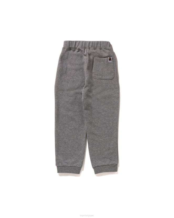 pantalon de jogging à empiècements A Bathing Ape enfants ZHX6N41428 gris