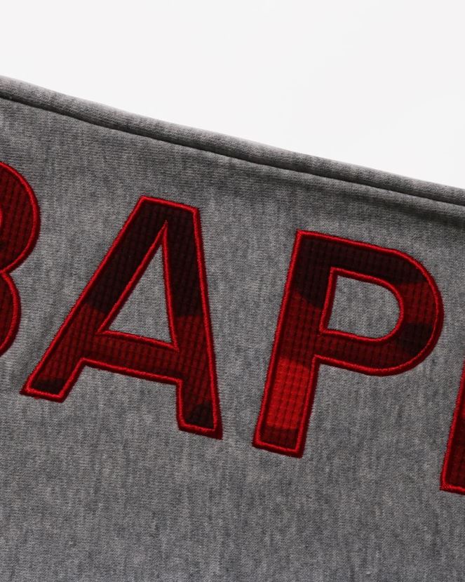 pantalon de jogging à empiècements A Bathing Ape enfants ZHX6N41428 gris