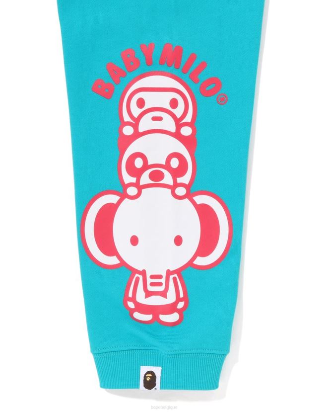 pantalon de survêtement bébé amis milo A Bathing Ape enfants ZHX6N41420 menthe