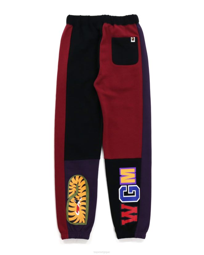 pantalon de survêtement de requin fou A Bathing Ape femmes ZHX6N41047 noir