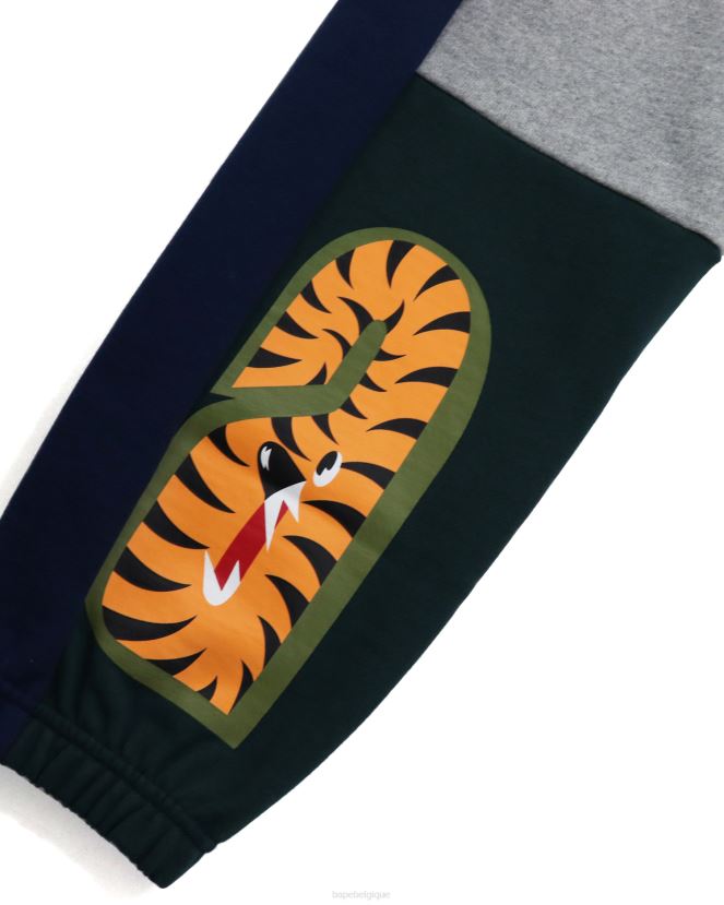 pantalon de survêtement de requin fou A Bathing Ape femmes ZHX6N41048 gris