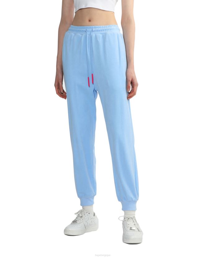 pantalon de survêtement en tissu éponge A Bathing Ape femmes ZHX6N4841 bleu