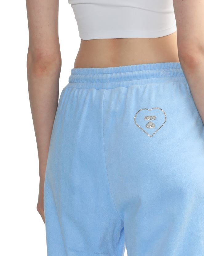 pantalon de survêtement en tissu éponge A Bathing Ape femmes ZHX6N4841 bleu