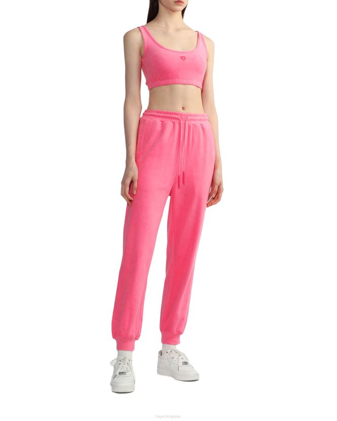 pantalon de survêtement en tissu éponge A Bathing Ape femmes ZHX6N4842 rose