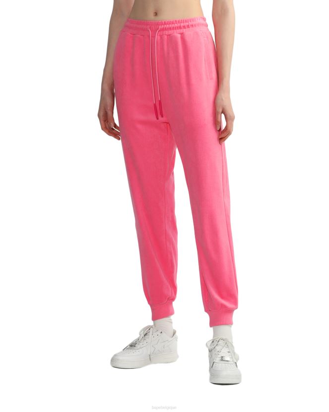 pantalon de survêtement en tissu éponge A Bathing Ape femmes ZHX6N4842 rose