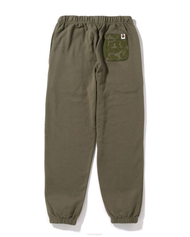 pantalon de survêtement surdimensionné head one point A Bathing Ape femmes ZHX6N4974 armée verte