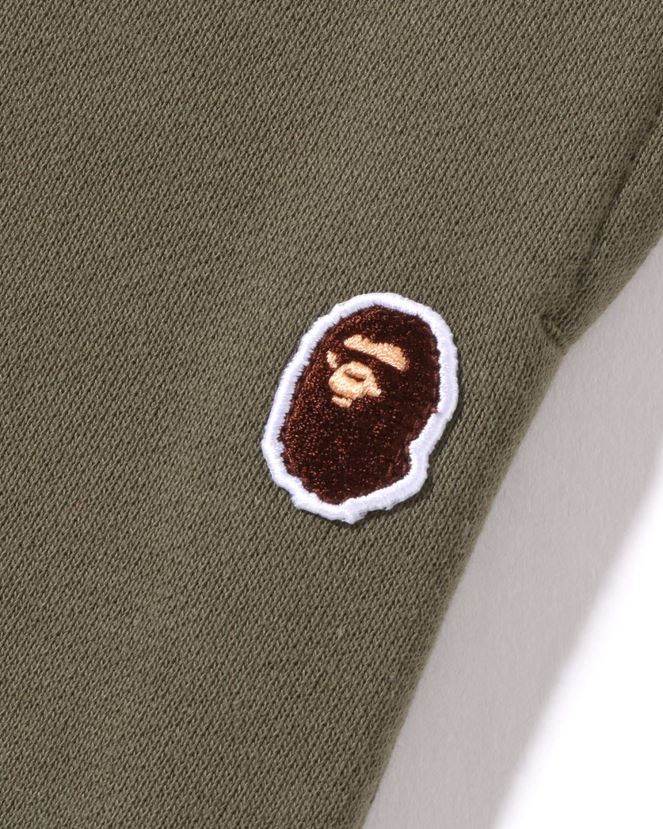 pantalon de survêtement surdimensionné head one point A Bathing Ape femmes ZHX6N4974 armée verte