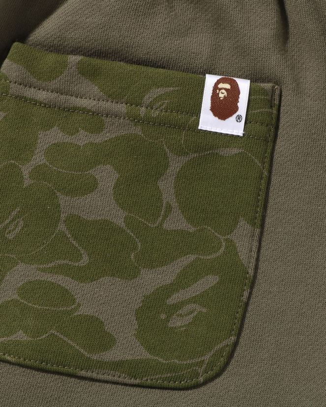pantalon de survêtement surdimensionné head one point A Bathing Ape femmes ZHX6N4974 armée verte