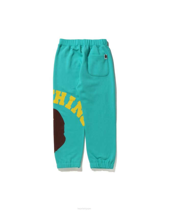 pantalon de survêtement universitaire géant A Bathing Ape enfants ZHX6N41536 menthe