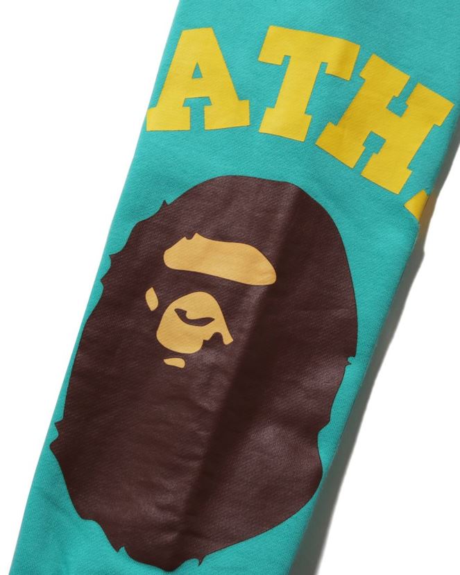 pantalon de survêtement universitaire géant A Bathing Ape enfants ZHX6N41536 menthe