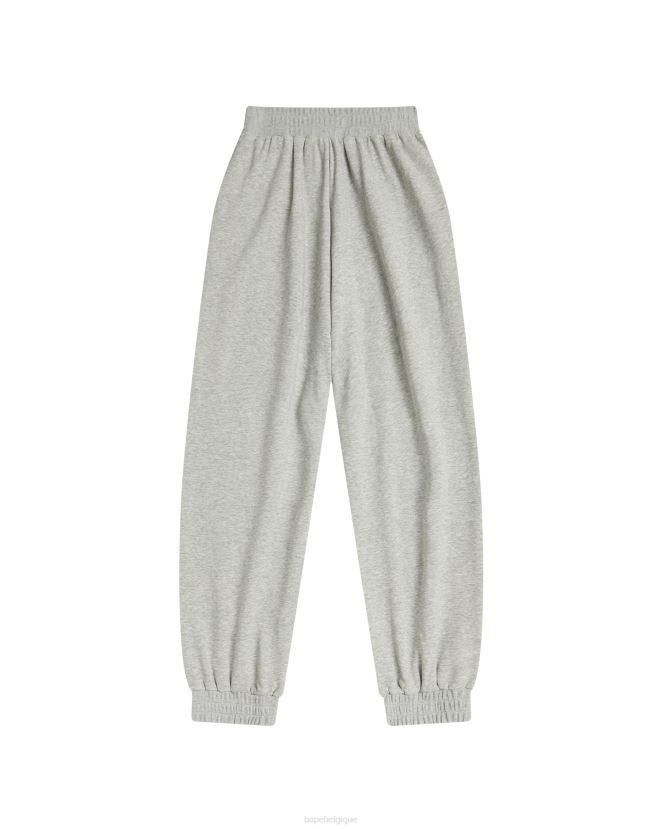pantalon décontracté A Bathing Ape femmes ZHX6N4989 gris
