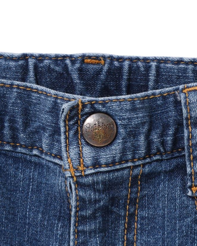 pantalon en denim sta aléatoire A Bathing Ape enfants ZHX6N41464 bleu marine