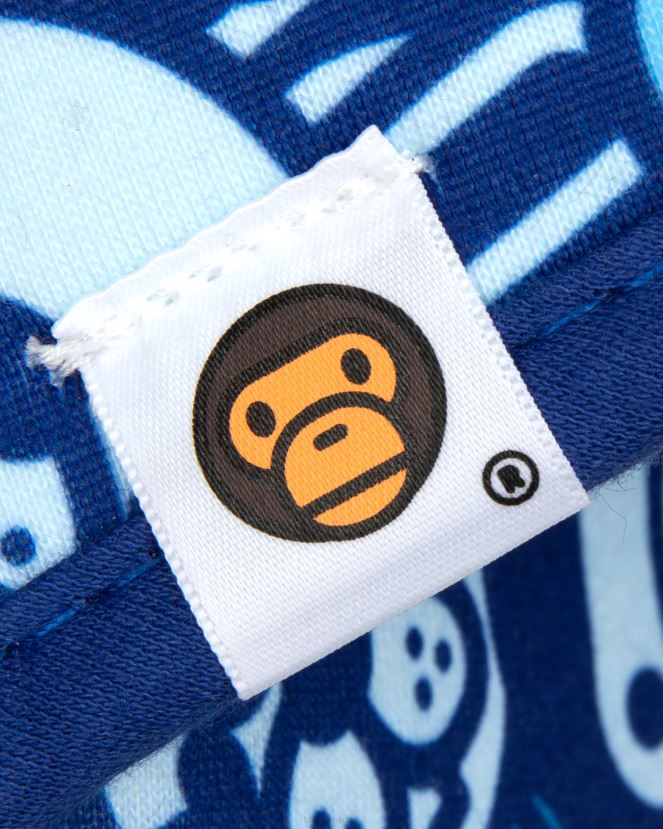 pantoufles bébé milo A Bathing Ape femmes ZHX6N41218 bleu