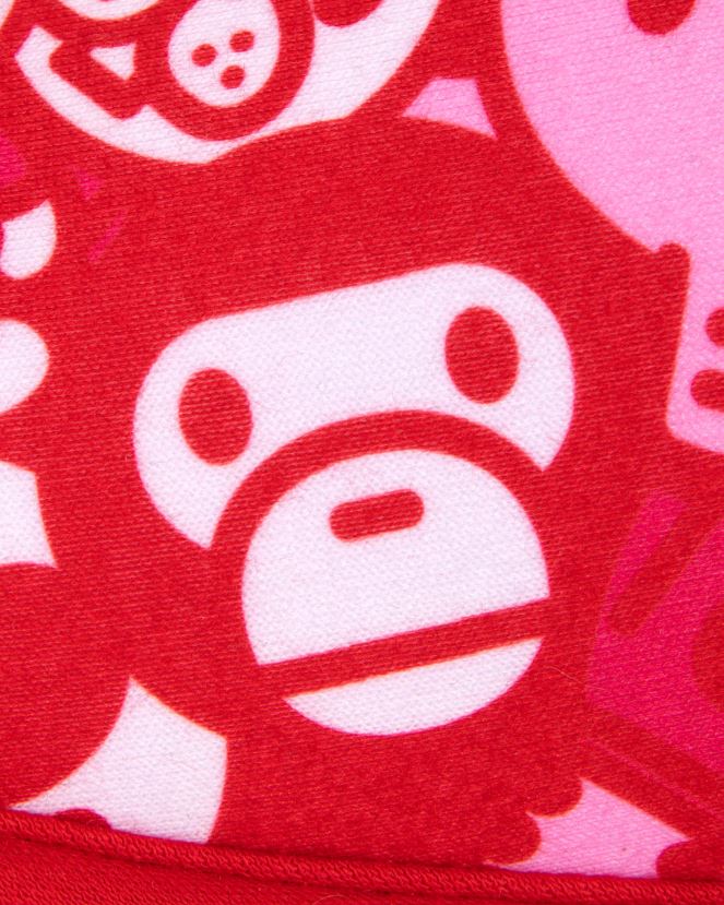 pantoufles bébé milo A Bathing Ape femmes ZHX6N41219 rose