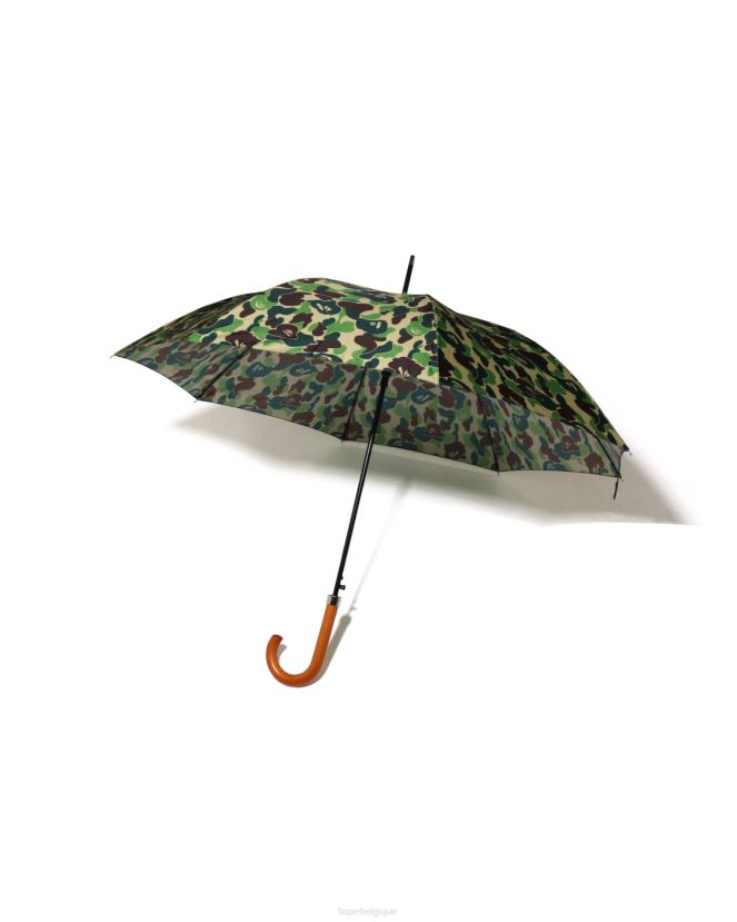 parapluie camouflage abc A Bathing Ape Hommes ZHX6N4581 armée verte