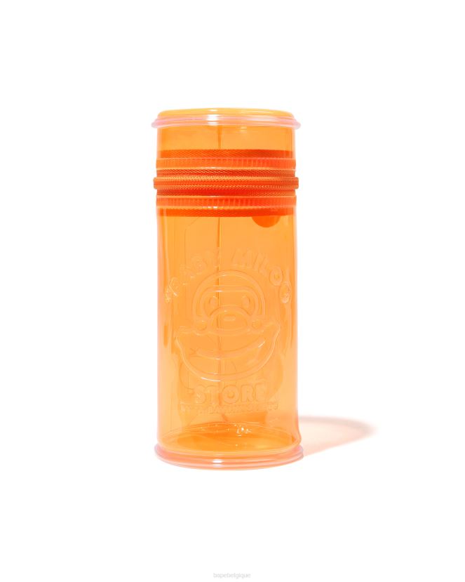 pochette en pvc gravée A Bathing Ape Hommes ZHX6N4758 orange