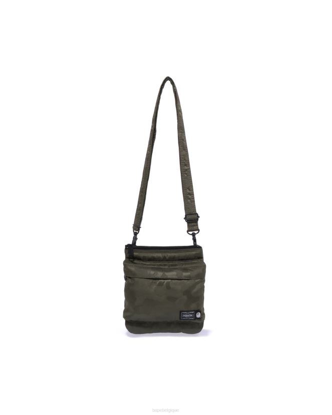pochette à bandoulière camouflage x porter A Bathing Ape Hommes ZHX6N4548 armée verte