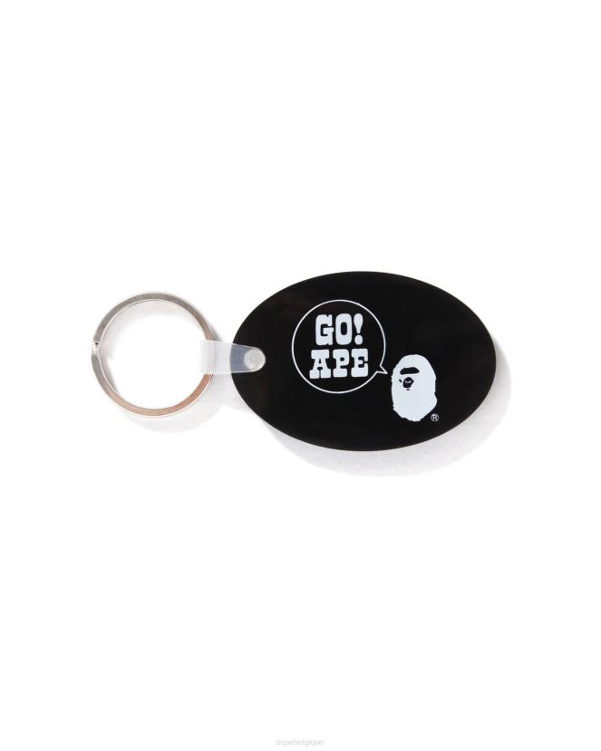 porte-clés en caoutchouc A Bathing Ape Hommes ZHX6N4476 noir