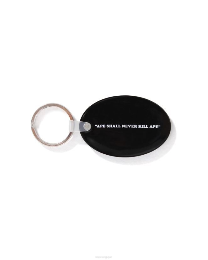 porte-clés en caoutchouc A Bathing Ape Hommes ZHX6N4476 noir