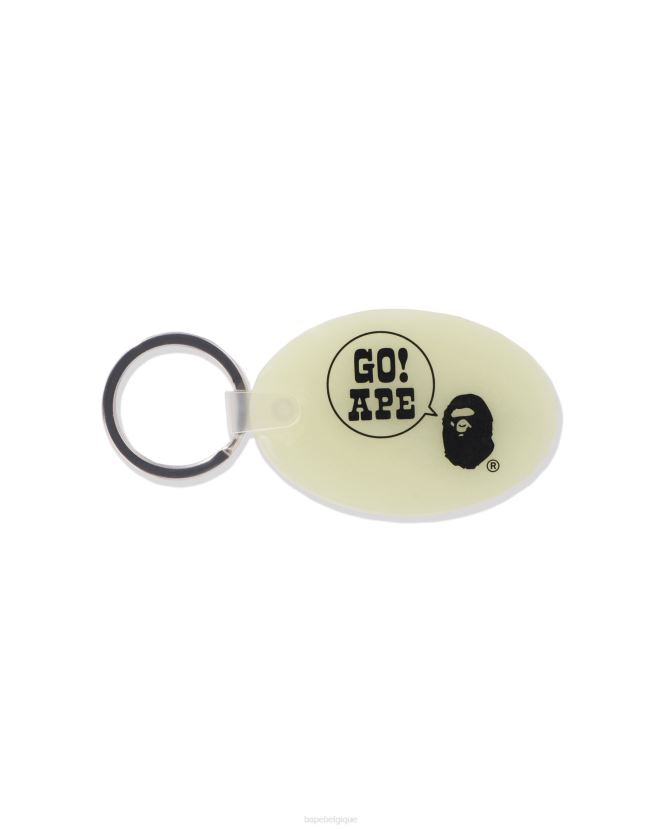 porte-clés en caoutchouc A Bathing Ape Hommes ZHX6N4477 armée verte