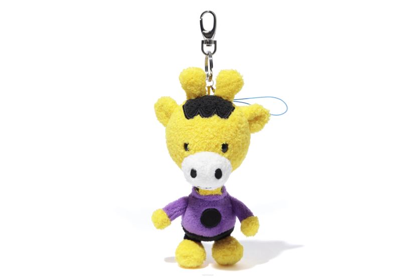 porte-clés en peluche ali A Bathing Ape Hommes ZHX6N41168 jaune
