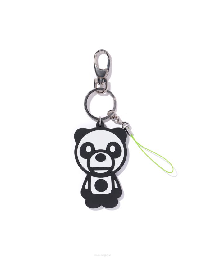 porte-clés en silicone pd A Bathing Ape Hommes ZHX6N41182 blanc