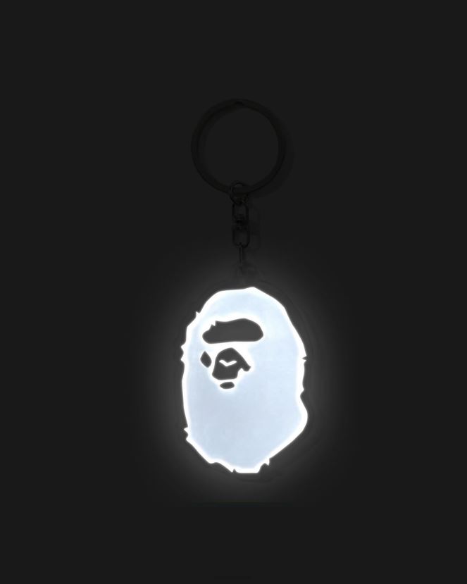 porte-clés réfléchissant A Bathing Ape Hommes ZHX6N4486 blanc