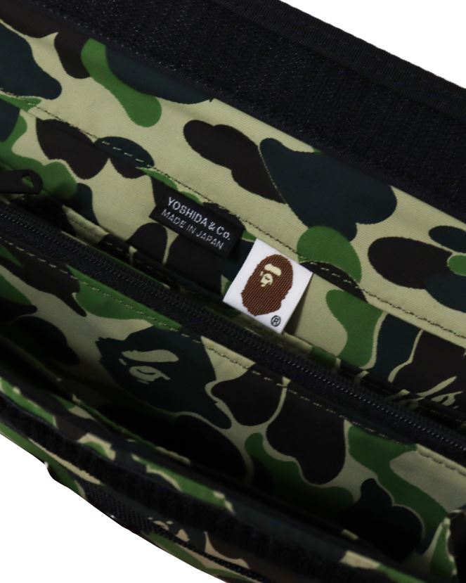 portefeuille long camouflage porter abc A Bathing Ape Hommes ZHX6N4647 armée verte