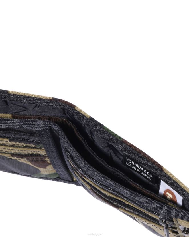 portefeuille porter 1st camo A Bathing Ape Hommes ZHX6N4573 armée verte