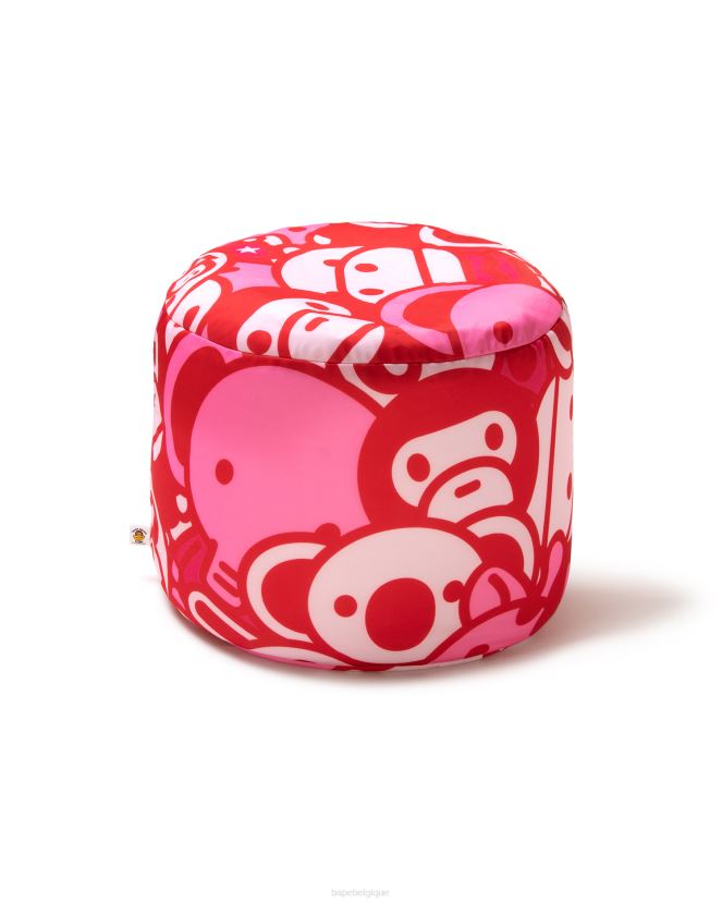 pouf bébé milo A Bathing Ape femmes ZHX6N41137 rose