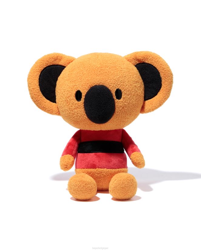 poupée en peluche assise A Bathing Ape Hommes ZHX6N41175 mandarine