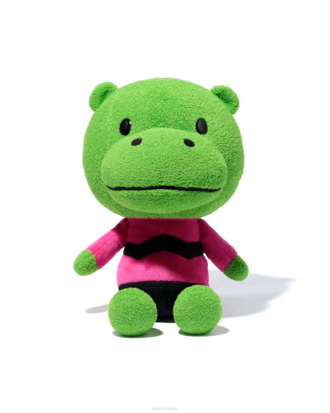 poupée en peluche hippopotame assis A Bathing Ape Hommes ZHX6N41162 vert dautomne