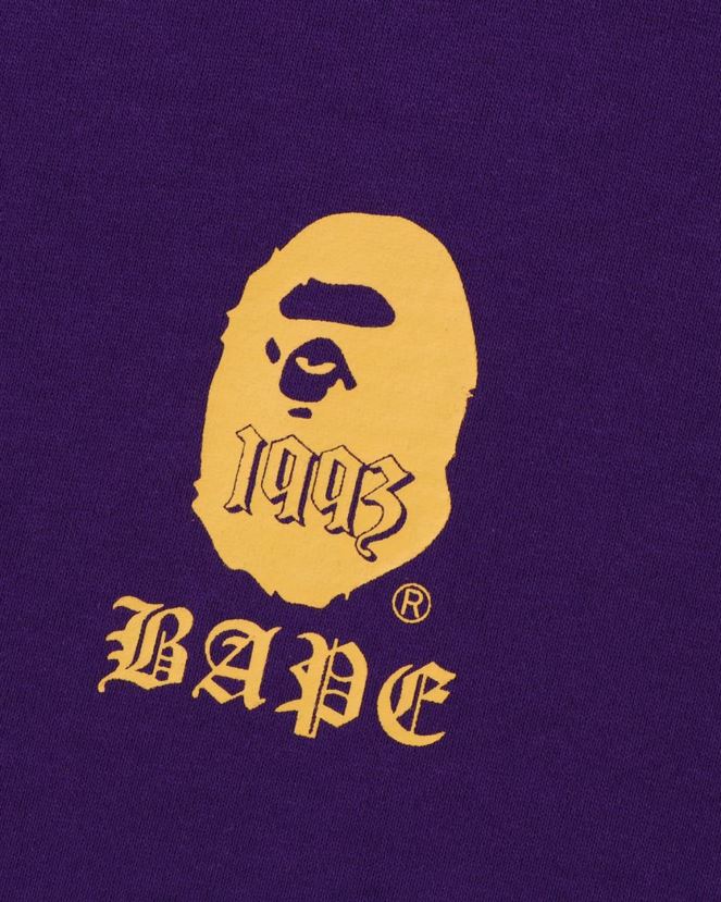 pull à capuche A Bathing Ape Hommes ZHX6N4279 violet