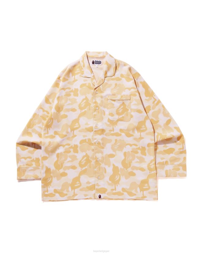 pyjama camouflage chocolat saint valentin A Bathing Ape Hommes ZHX6N4301 couleur crème