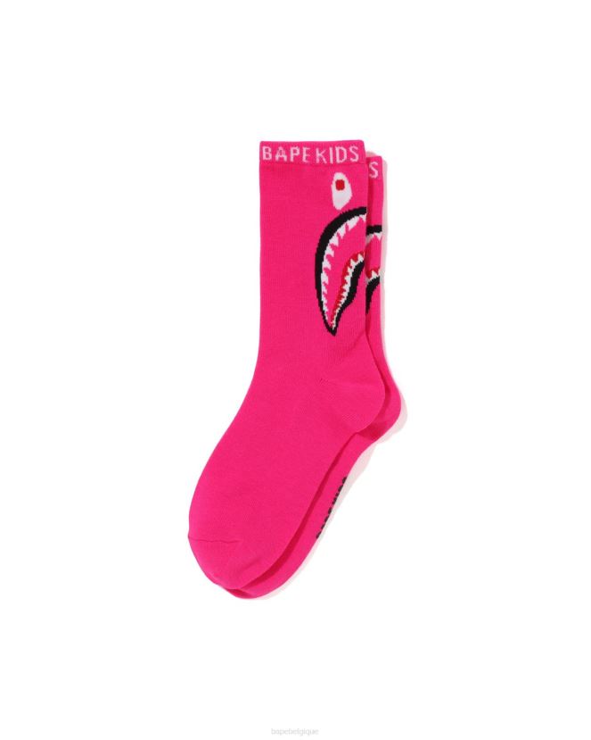 requin chaussettes A Bathing Ape enfants ZHX6N41403 rose carmin