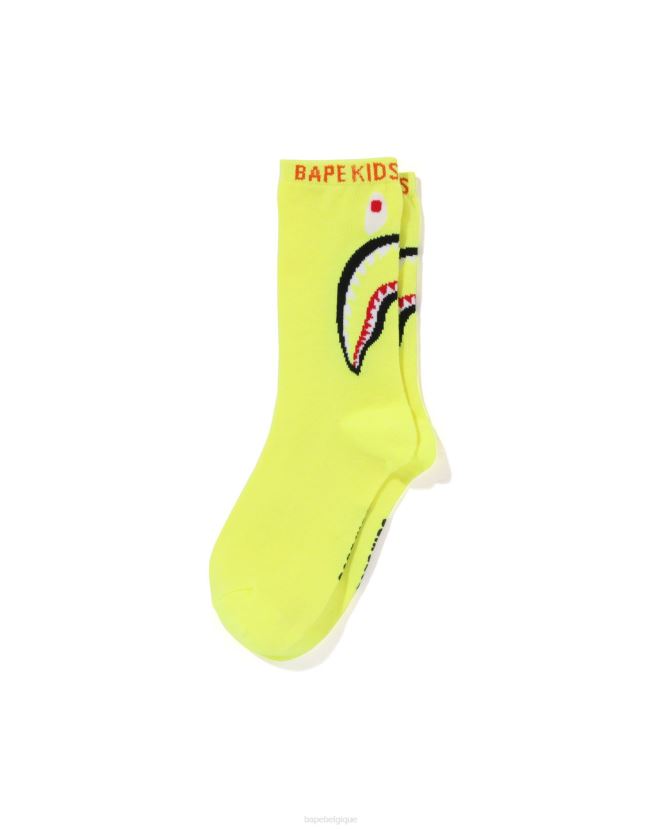 requin chaussettes A Bathing Ape enfants ZHX6N41404 jaune