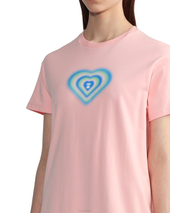 robe graphique A Bathing Ape femmes ZHX6N4816 rose